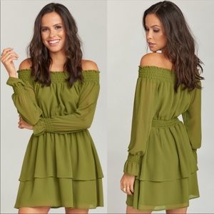 Show Me Your Mumu Esmeralda Olive Green Dress